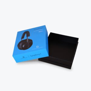 Blue Headphone Lid-Off Box
