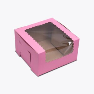 Custom PVC Window Cake Boxes with Insert