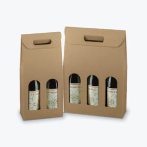Three Wine Bottle Carriers with Insert